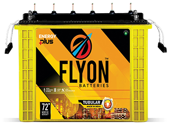 yellow tubular battery